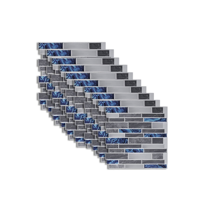 BowLift | Peel and Stick Wall Tile Rectangle PVC Subway Waterproof Peel & Stick Tile 10-Pack