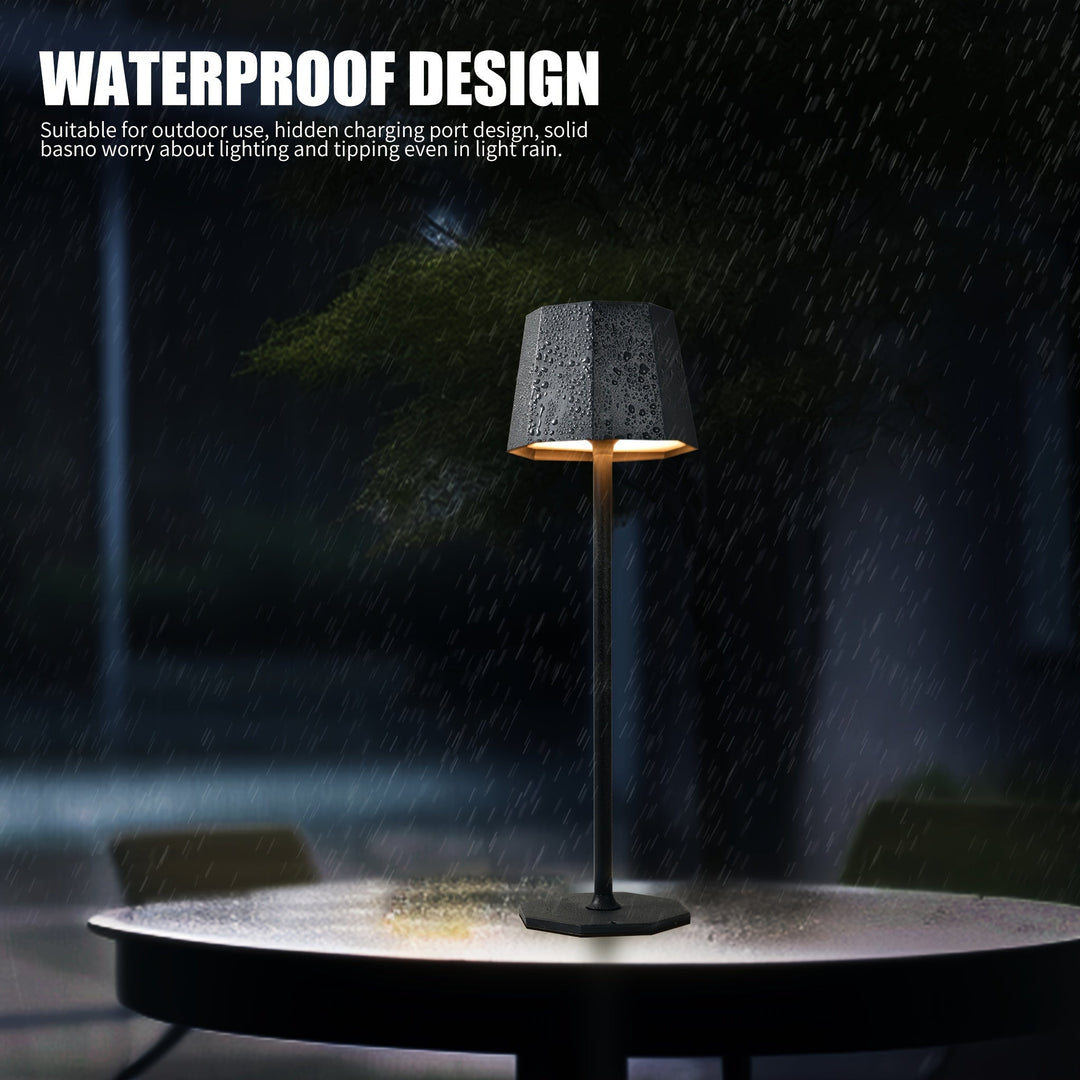 DuoGlow | Battery-Powered 2-Piece Set Cordless Table Lamp Bowlift