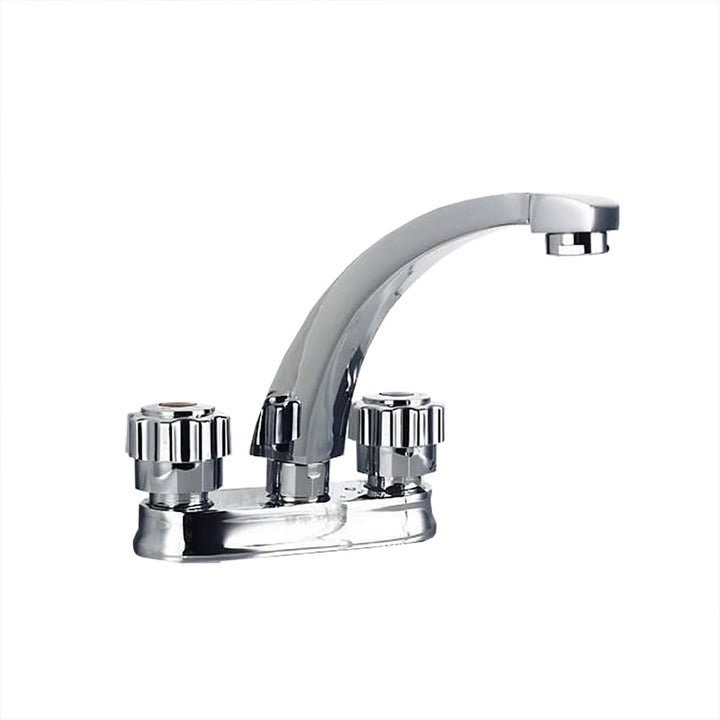 BowLift | Modern Style Vessel Faucet Copper Knob Handle Low Arc Vessel Faucet