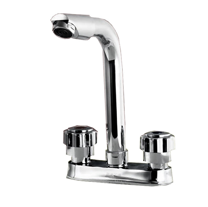 BowLift | Modern Style Vessel Faucet Copper Knob Handle Low Arc Vessel Faucet