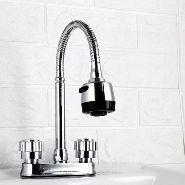 BowLift | Modern Style Vessel Faucet Copper Knob Handle Low Arc Vessel Faucet