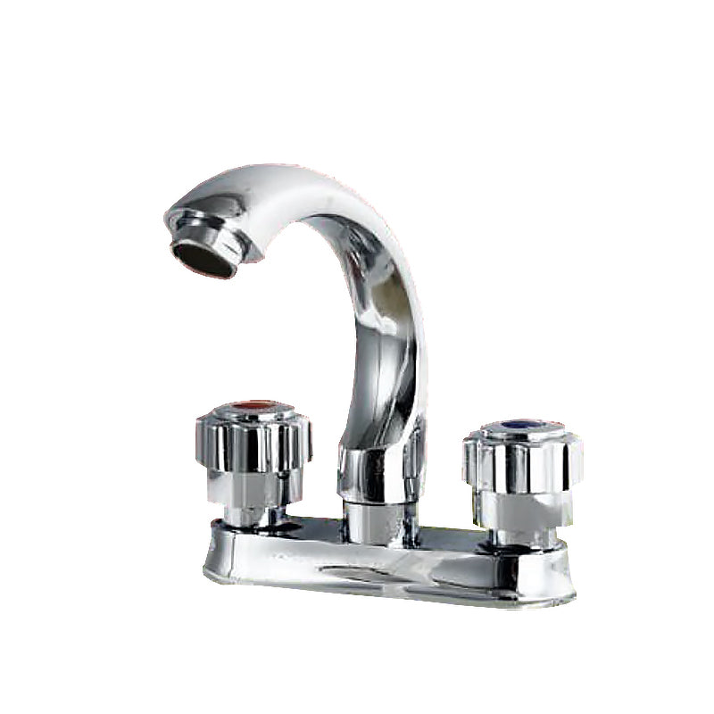 BowLift | Modern Style Vessel Faucet Copper Knob Handle Low Arc Vessel Faucet