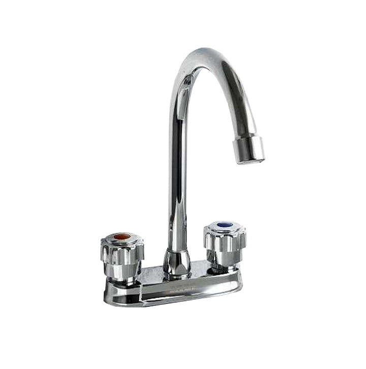 BowLift | Modern Style Vessel Faucet Copper Knob Handle Low Arc Vessel Faucet