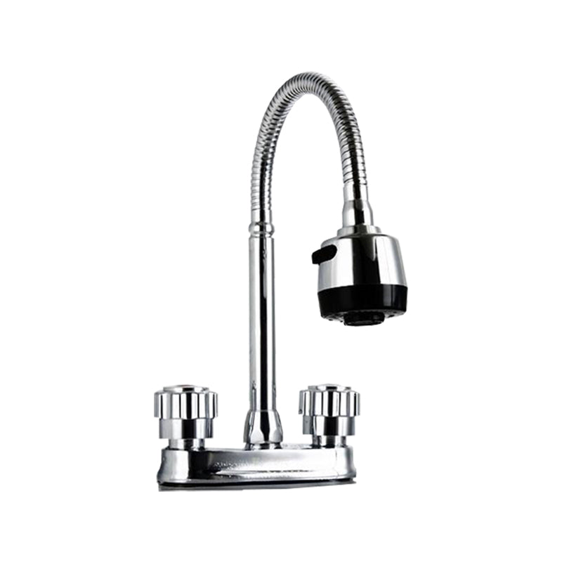 BowLift | Modern Style Vessel Faucet Copper Knob Handle Low Arc Vessel Faucet