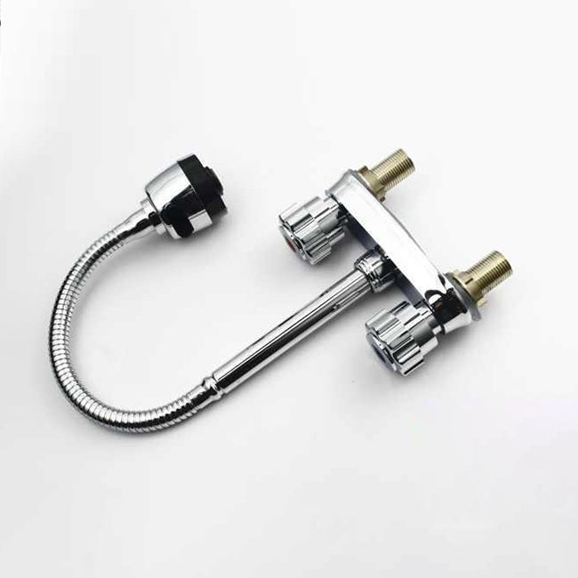 BowLift | Modern Style Vessel Faucet Copper Knob Handle Low Arc Vessel Faucet
