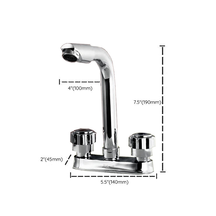 BowLift | Modern Style Vessel Faucet Copper Knob Handle Low Arc Vessel Faucet