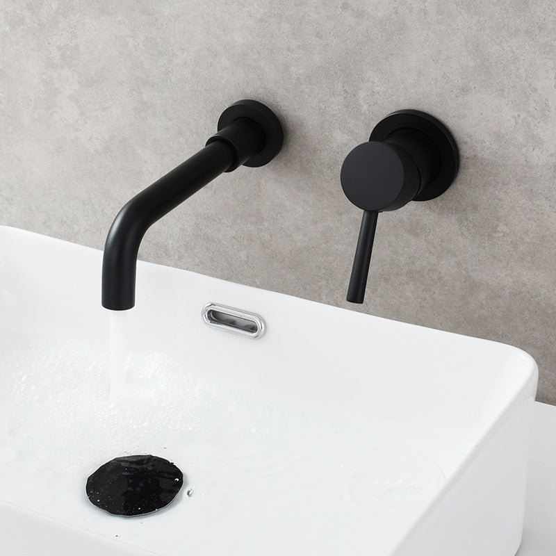 BowLift | Single Hole Wall Mounted Bath Faucet Swivel Spout Basin Faucet