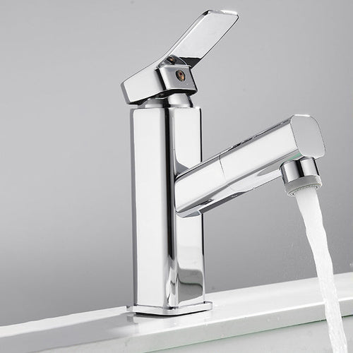BowLift | Luxury Extendable Basin Faucet Cubic Low Arc Vanity Faucet