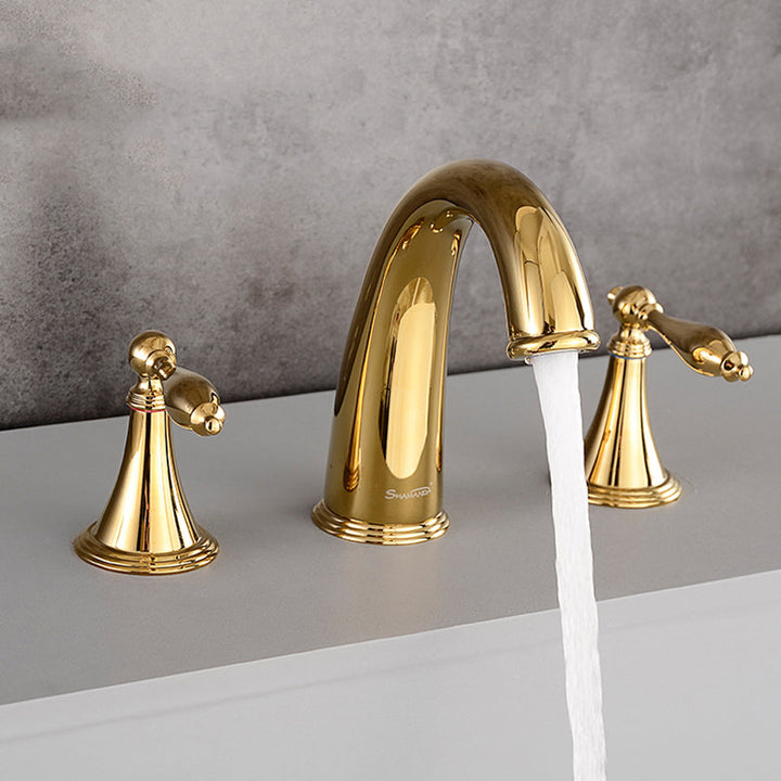 BowLift | Traditional Style Roman Tub Faucet Copper Wall Mounted Roman Tub Faucet