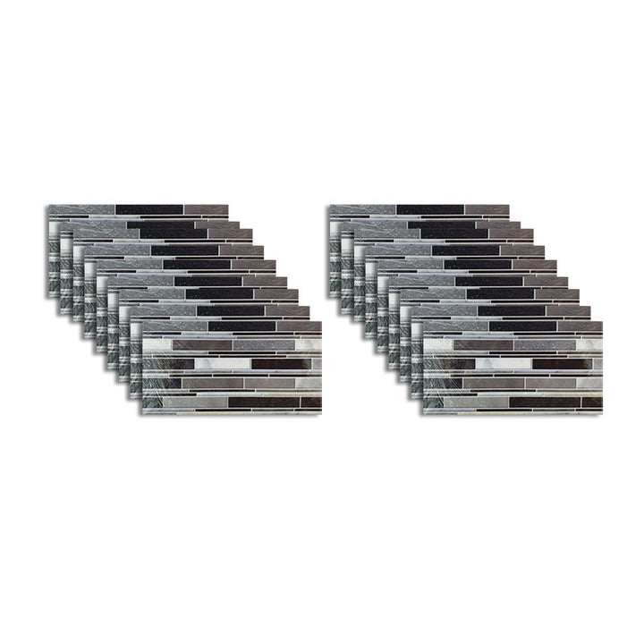 BowLift | PVC Peel & Stick Tile Kitchen waterproof splash guard Peel and Stick Wall Tile Set of 18
