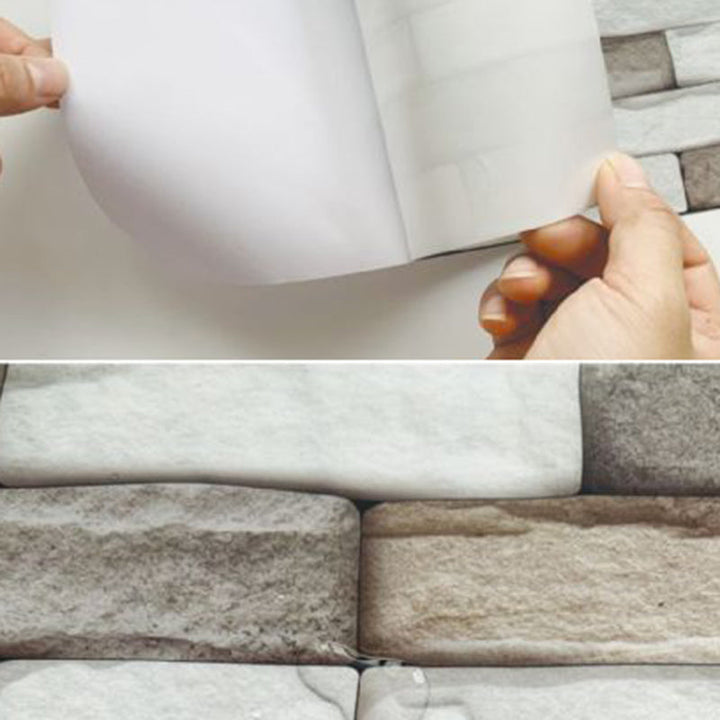BowLift | PVC Peel & Stick Tile Kitchen waterproof splash guard Peel and Stick Wall Tile Set of 18