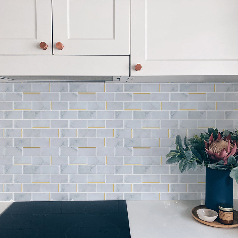 BowLift | Mosaic Tile Peel & Stick Tile PVC Kitchen Backsplash Peel and Stick Wall Tile