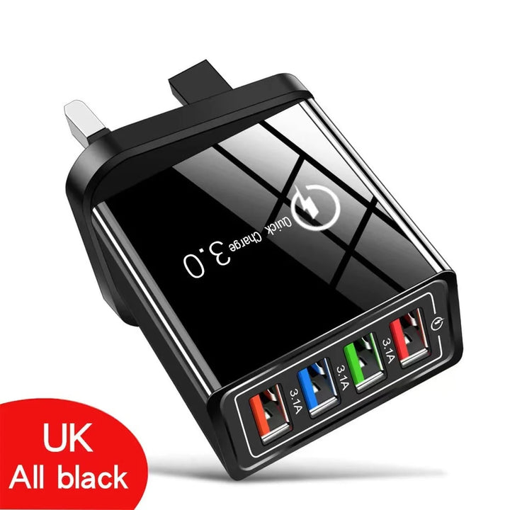 4-Port Quick Charge 3.0 Charger with AI Performance Boost