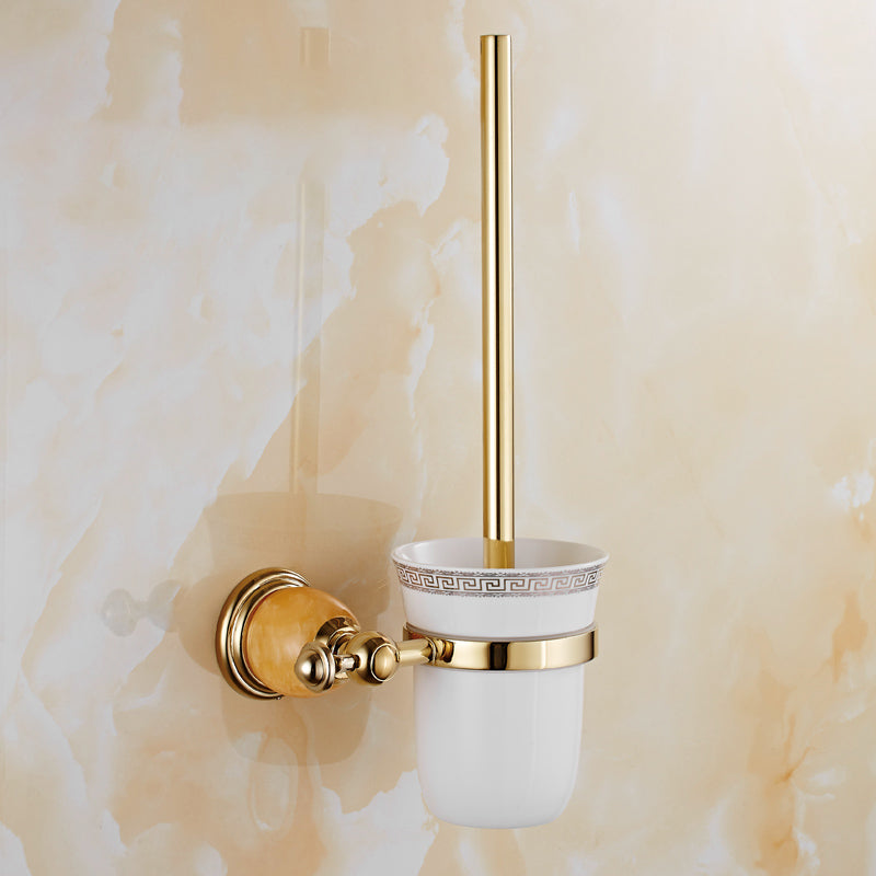BowLift | Contemporary brushed brass bathroom accessories as a single piece or as a set