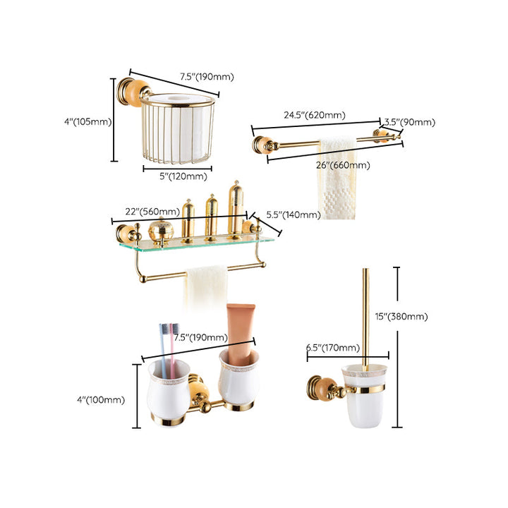 BowLift | Modern bathroom accessories as a single piece or as a set in gold