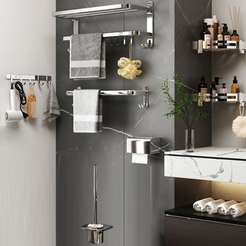 BowLift | Contemporary Chrome Bathroom Hardware Set Polished Chrome Bathroom Set Made of Stainless Steel