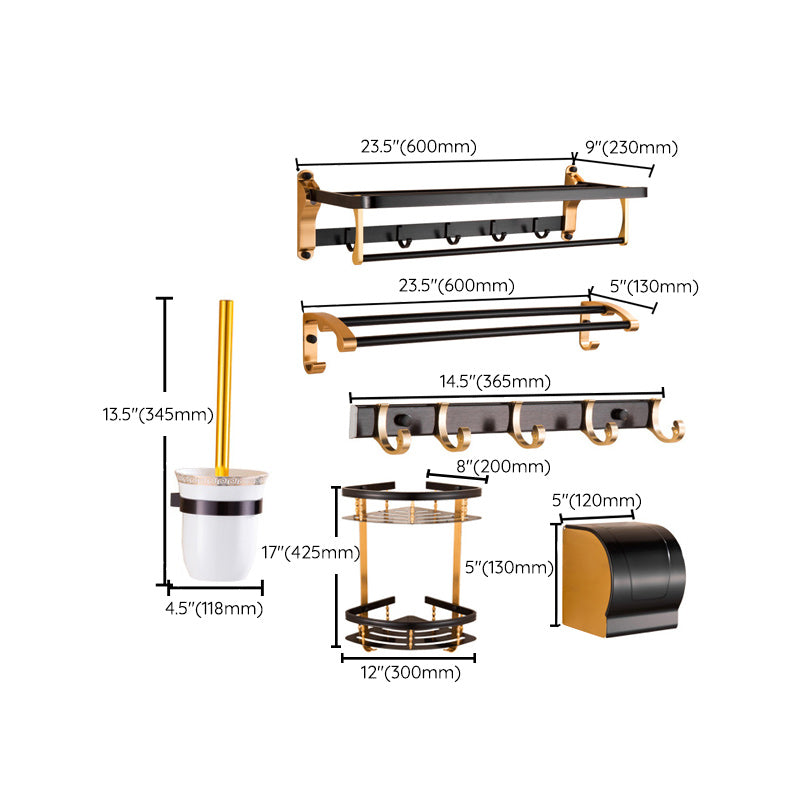 BowLift | Contemporary black bathroom accessories as a single piece or in a set