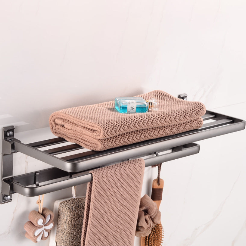 BowLift | Modern 5-piece bathroom accessory set with triangular bath shelf