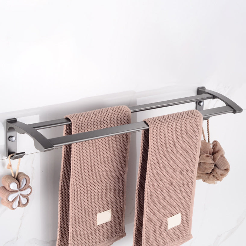 BowLift | Modern 5-piece bathroom accessory set with triangular bath shelf