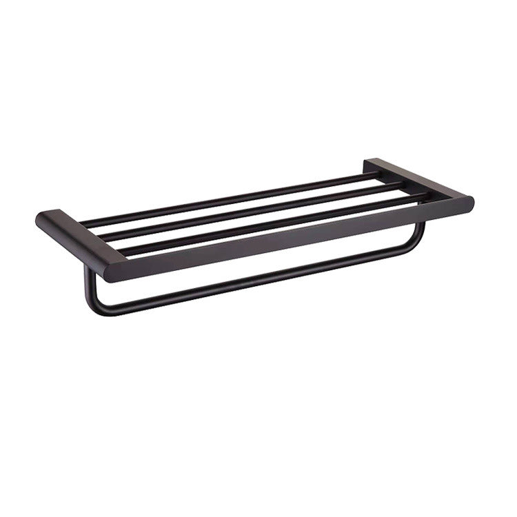 BowLift | 5-piece modern bathroom accessory set made of stainless steel with towel bar/robe hooks/paper holder
