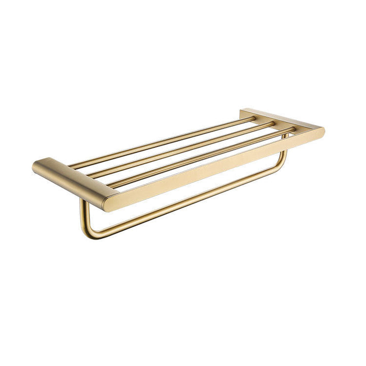 BowLift | 5-piece modern bathroom accessory set made of stainless steel with towel bar/robe hooks/paper holder