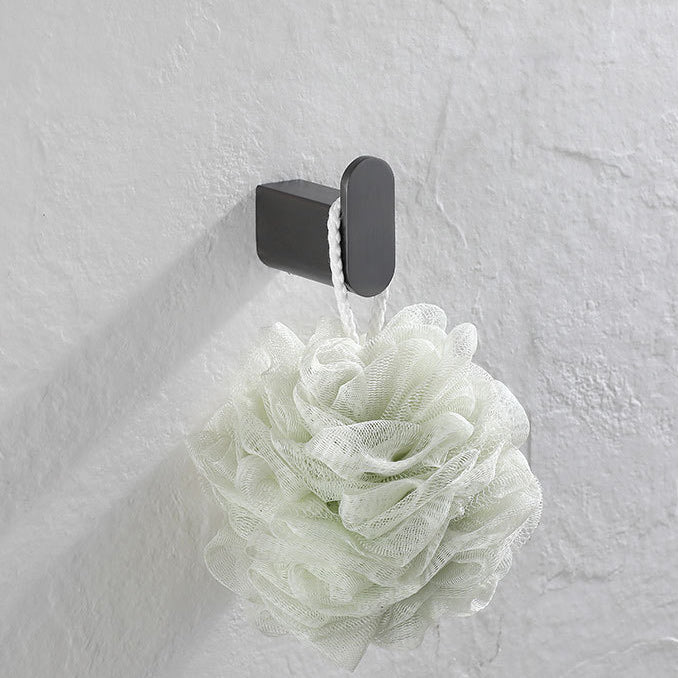 BowLift | 5-piece modern bathroom accessory set made of stainless steel with towel bar/robe hooks/paper holder