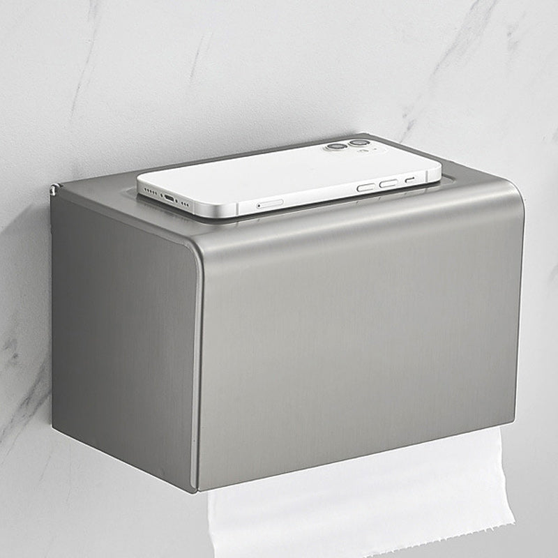 BowLift | Modern Gray Bathroom Accessories Set Aluminum Stainless Steel Bathroom Shelf/Towel Hooks/Towel Bar