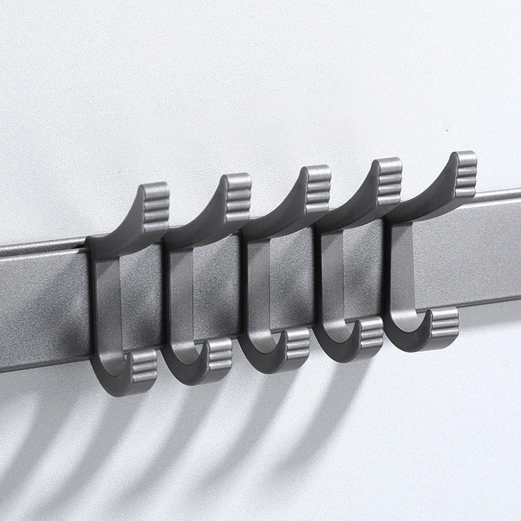 BowLift | Contemporary Gray Bathroom Hardware Set Bathroom Shelf/Towel Bar Including Bathroom Set