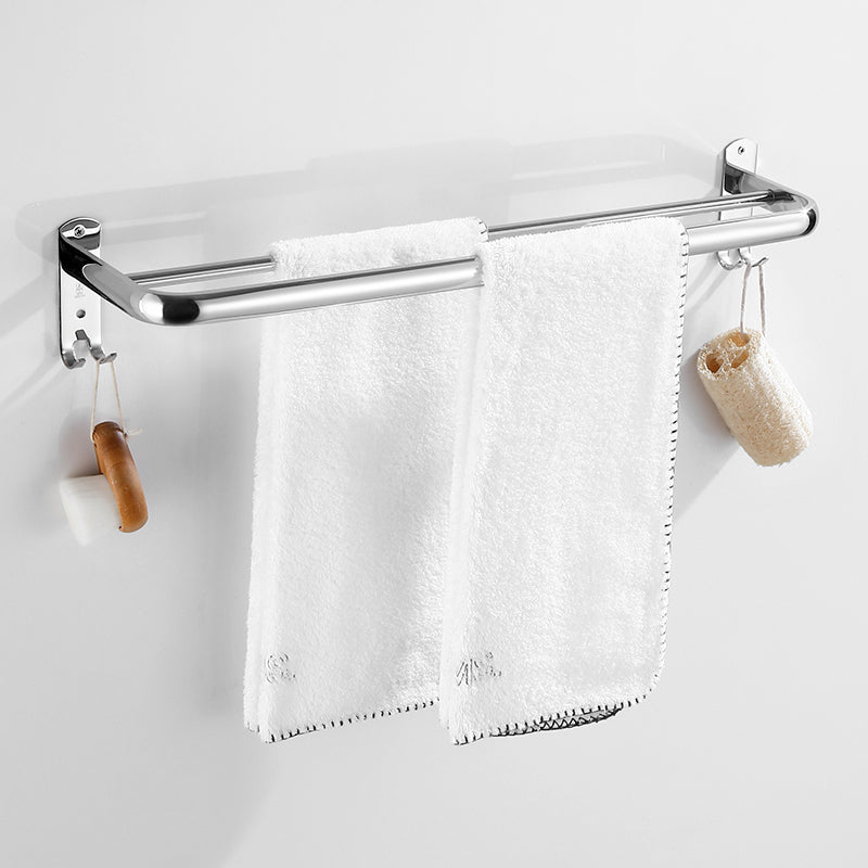 BowLift | Modern Bathroom Set with Bathroom Shelf/Towel Bar Polished Chrome Bathroom Accessory Set