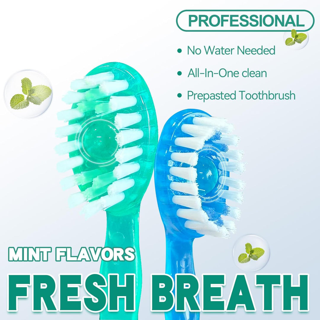 BowLift | Mini Toothbrush 5 in 1 Tool (Toothpaste + Floss + Pick + Tongue Scraper) Portable Travel Set