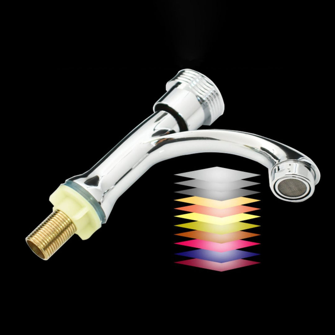 BowLift | Modern Bathroom Faucet Chrome Knob Handle with Water Hose Basin Faucet