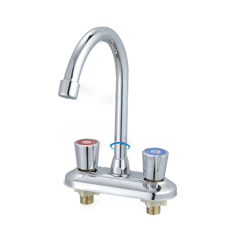 BowLift | Knob Handle Central Mixer Contemporary Design Basin Faucet 2-Hole Faucet for the Bathroom