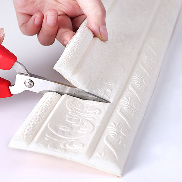 BowLift | Modern Baseboards 3D Embossing Baseboard PVC Stereo Base Set of 1
