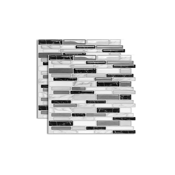 BowLift | Pattern Matte Color Stone Peel and Stick Mosaic Tile Peel and Stick Tile Set of 2