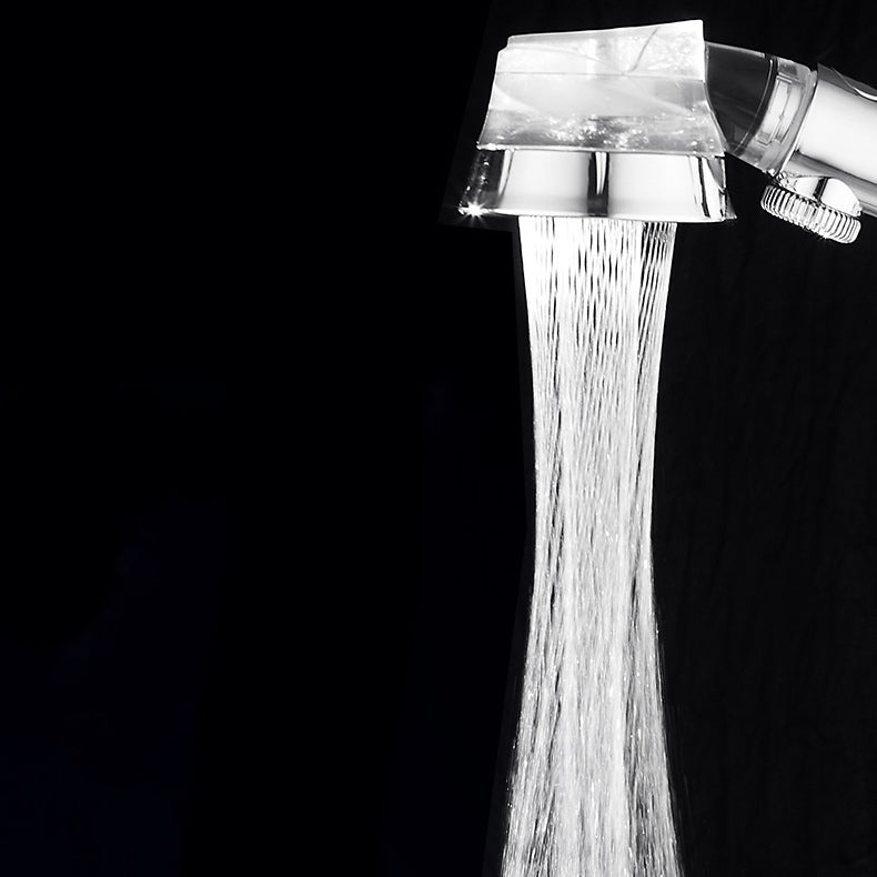 BowLift | Modern Standard Shower Head Round Metal Adjustable Spray Pattern Shower Head