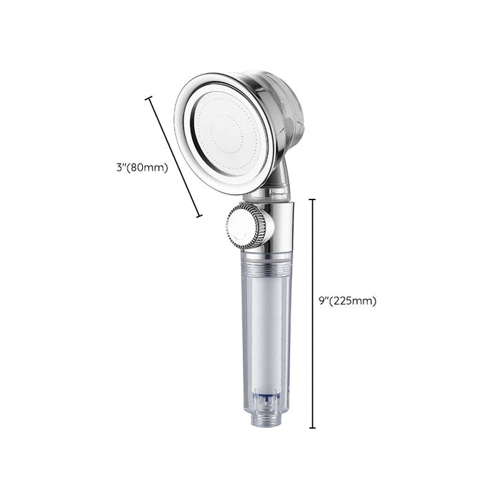 BowLift | Modern Standard Shower Head Round Metal Adjustable Spray Pattern Shower Head