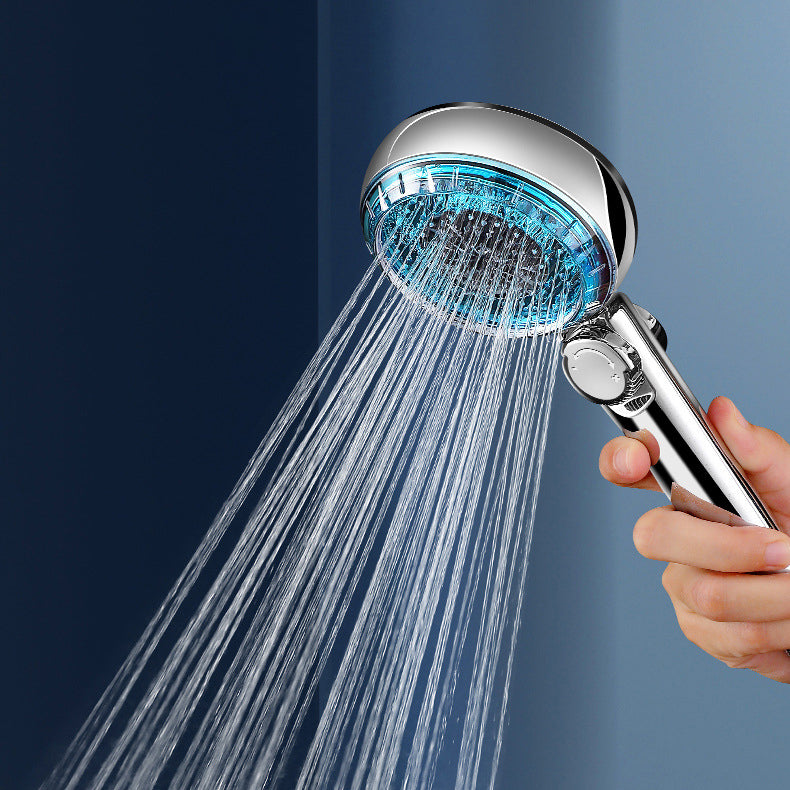 BowLift | Contemporary Handheld Showerhead Round Filter Ball Spray Head With Digital Display