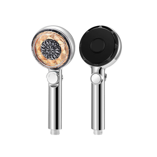 BowLift | Contemporary Handheld Showerhead Round Filter Ball Spray Head With Digital Display