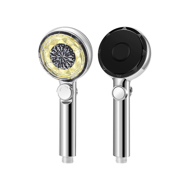 BowLift | Contemporary Handheld Showerhead Round Filter Ball Spray Head With Digital Display