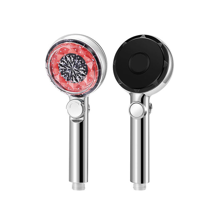 BowLift | Contemporary Handheld Shower Head Round Filter Ball Spray Head With Digital Display