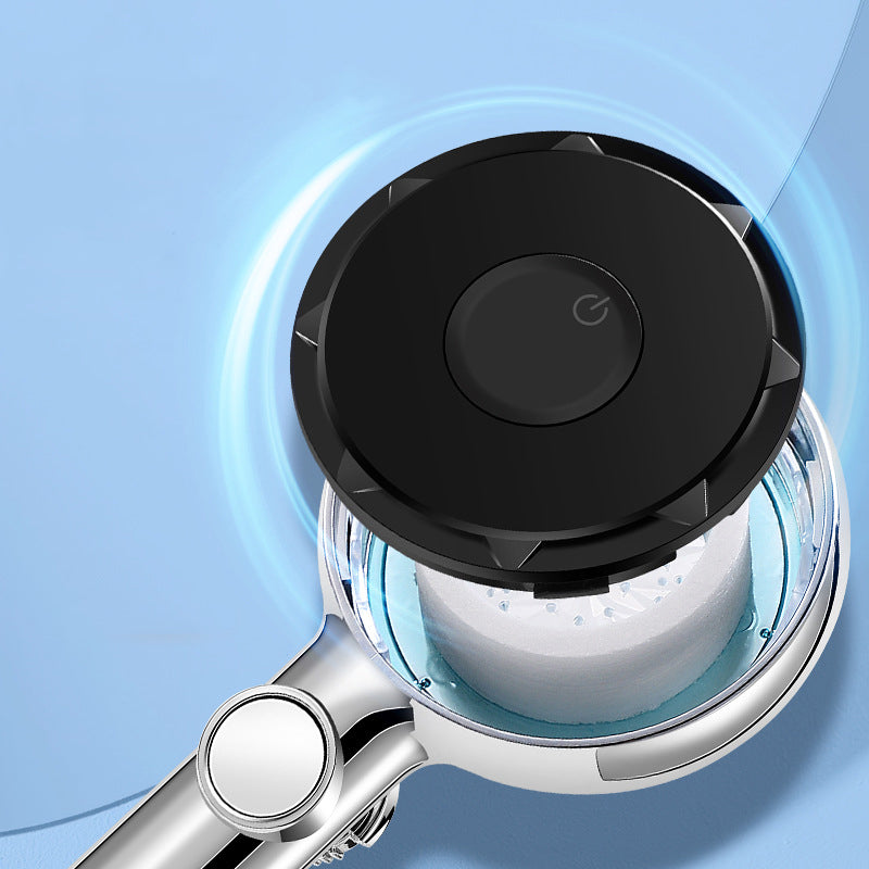 BowLift | Contemporary Handheld Shower Head Round Filter Ball Spray Head With Digital Display