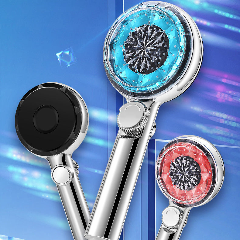 BowLift | Contemporary Handheld Shower Head Round Filter Ball Spray Head With Digital Display