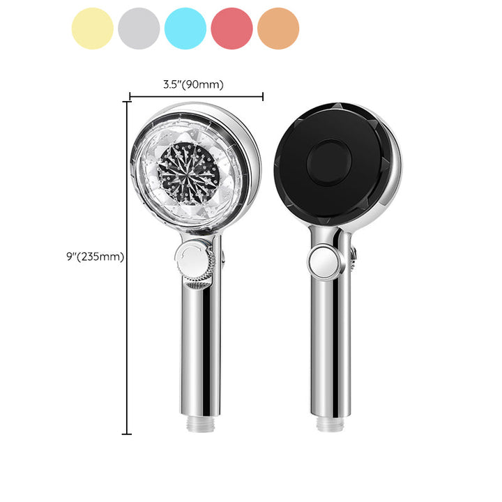 BowLift | Contemporary Handheld Showerhead Round Filter Ball Spray Head With Digital Display