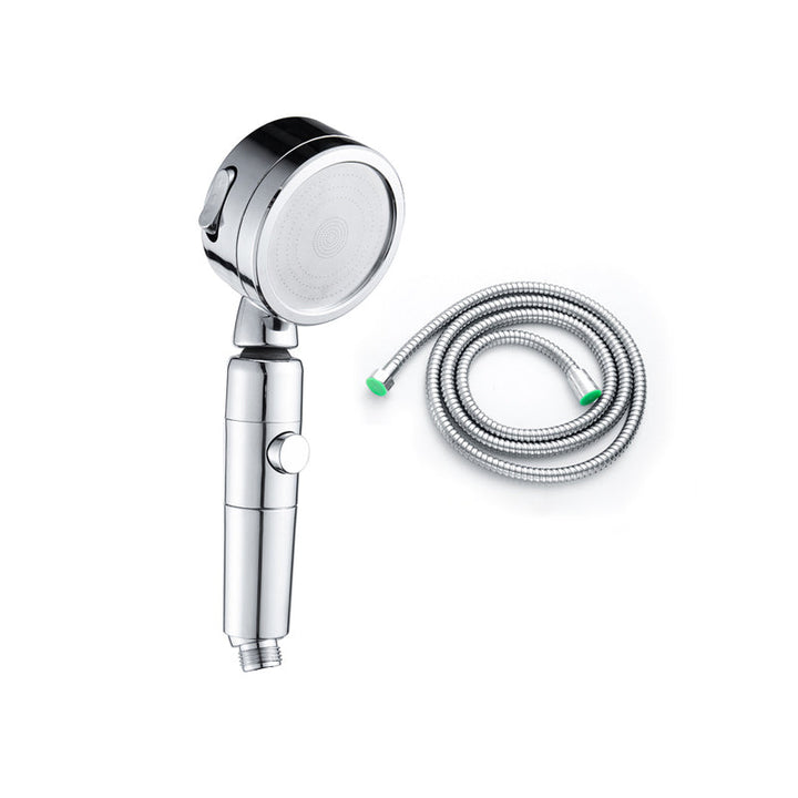BowLift | Contemporary Handheld Showerhead Round 3 Setting Sprayhead in Silver