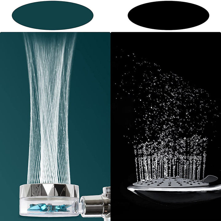 BowLift | Contemporary Handheld Supercharged Showerhead Round 3 Adjustment Spray Head