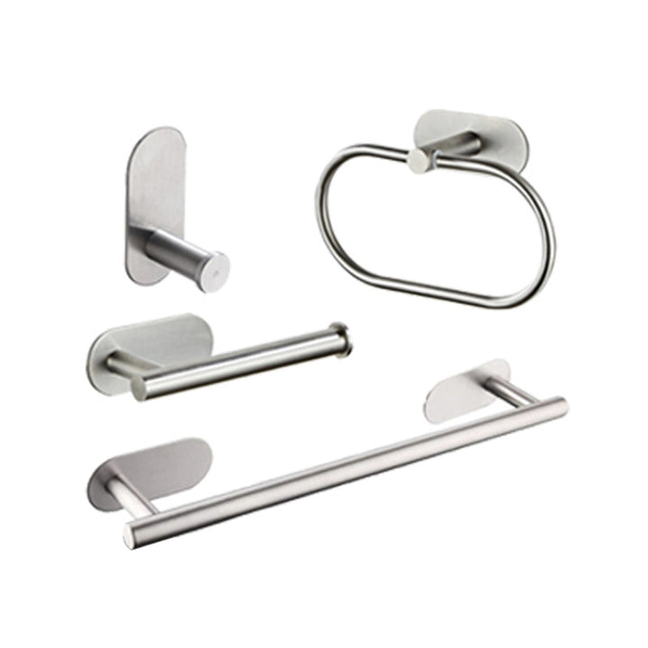 BowLift | 4-piece traditional bathroom hardware set with towel ring/paper holder & bath towel hook