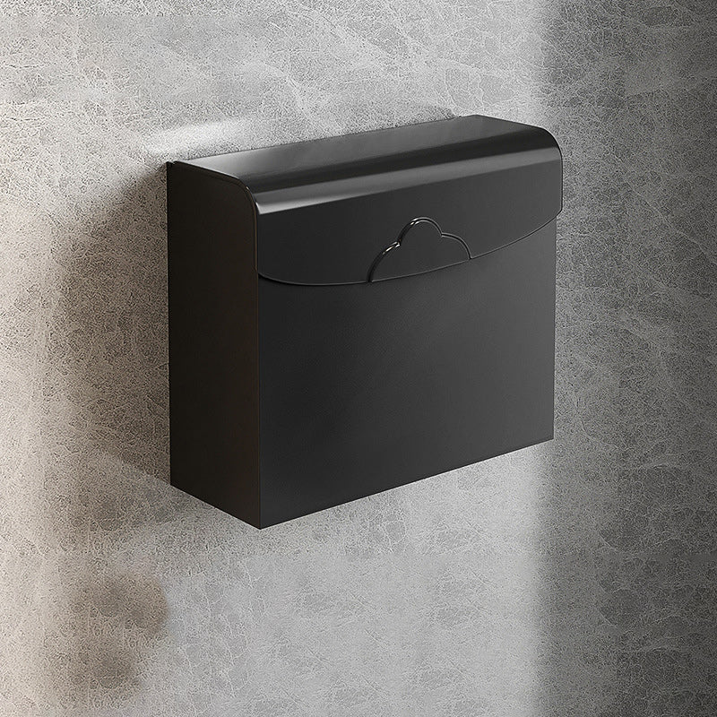 BowLift | Modern Matte Black Bathroom Accessory Set with Bath Shelf/Towel Hooks/Towel Bar