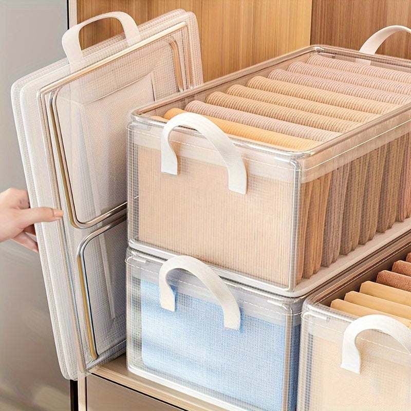 SpaceSaver - Stylish Stackable Storage Boxes for Clothing and Books Bowlift