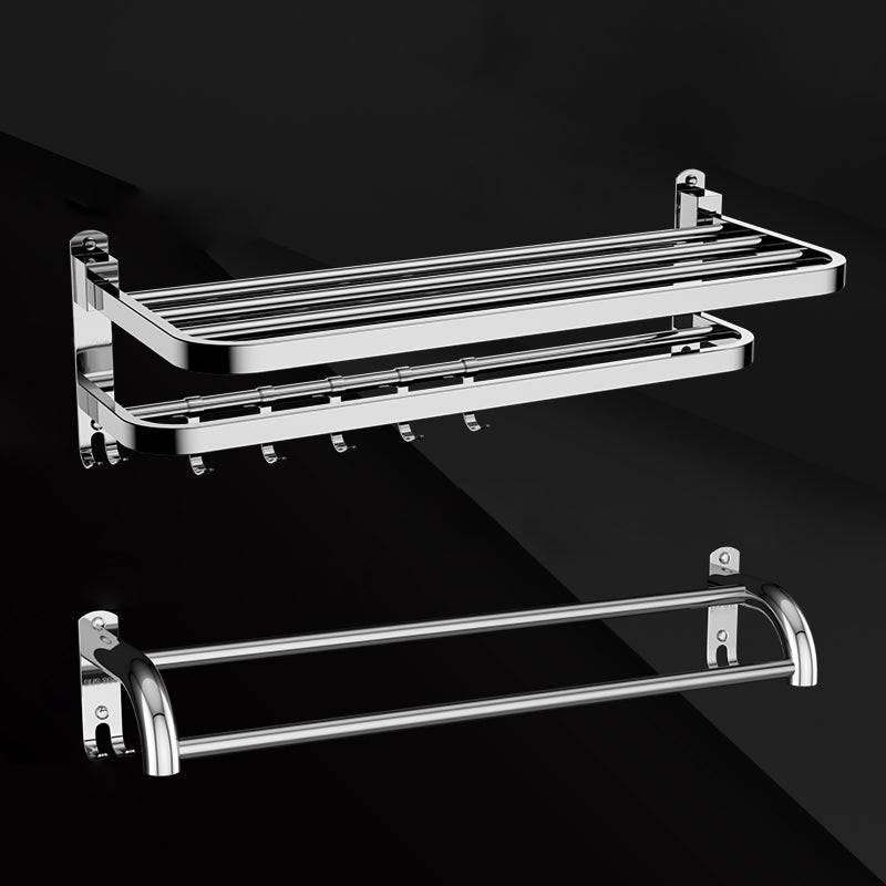 BowLift | Silver/Black Bathroom Hardware Set Modern Bathroom Accessories Hardware Set