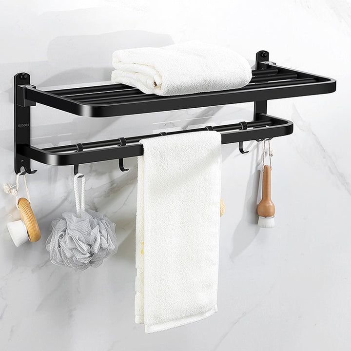 BowLift | Matt black bathroom accessory set Modern bathroom accessory hardware set